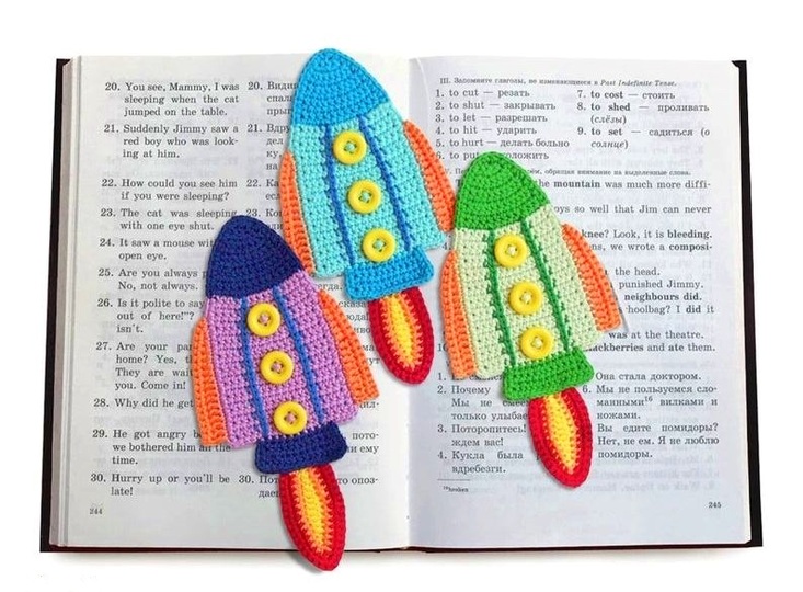 074DE Häkelanleitung Rakette Lesezeichen - Hausdeko PDF Zabelina CP