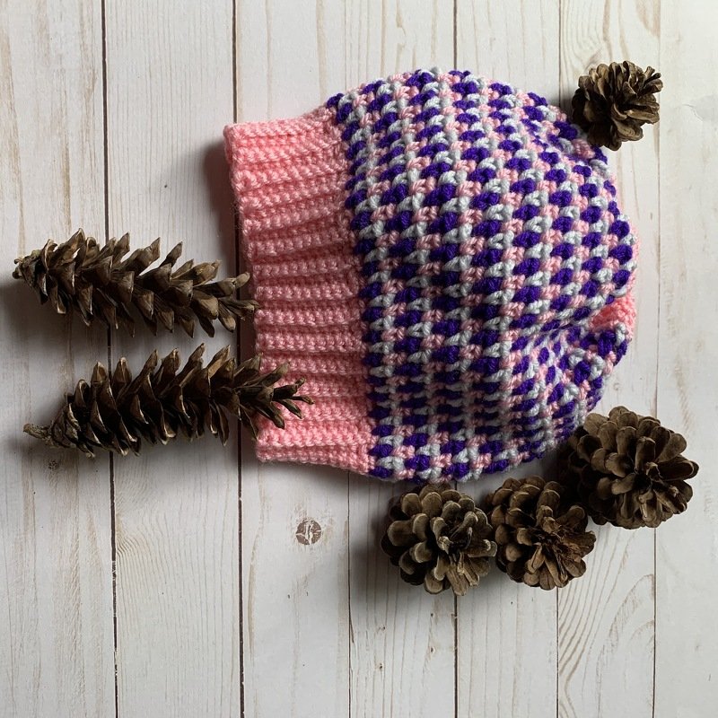 Crochet Beanie Scrap Hat easy beginner pattern, 3 sizes - Image 5