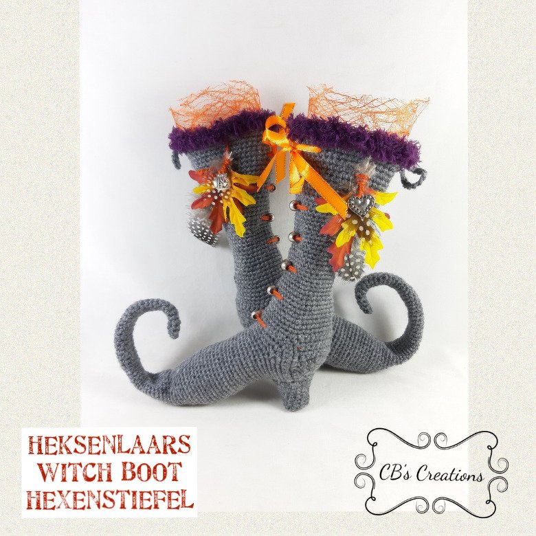 Witch Boots Crochet Pattern Halloween - Image 4