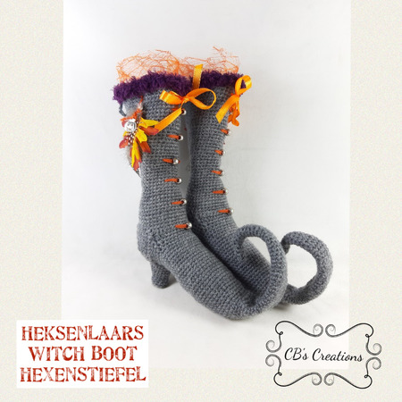 Witch Boots Crochet Pattern Halloween