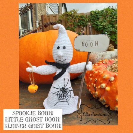 Little Ghost Booh, Amigurumi Crochet Pattern, Halloween