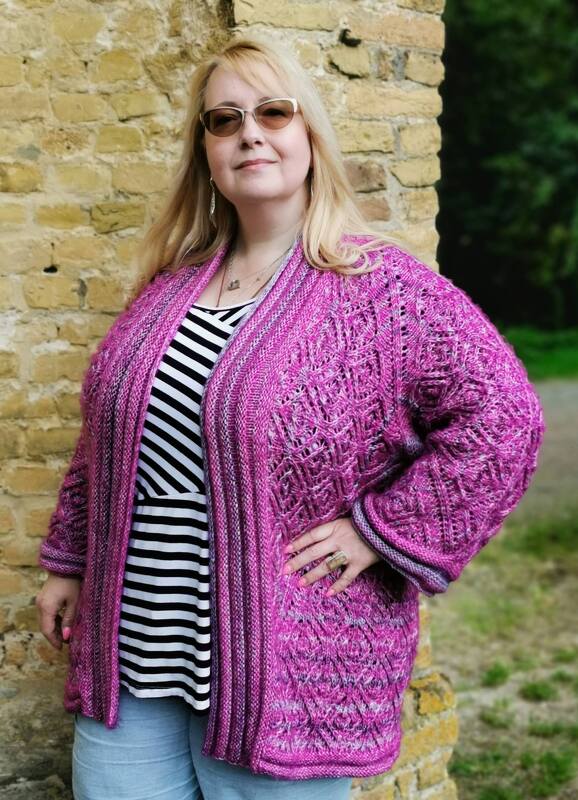 Strickanleitung Jacke // Cardigan // Hexagonjacke Heksagona - Bild 3
