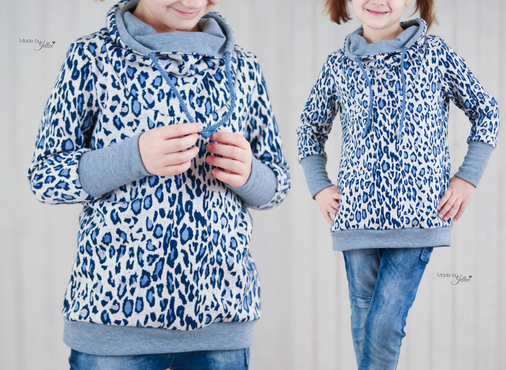 Mini-Käthe Schnittmuster Kinder Hoodie Pullover Gr.80-164