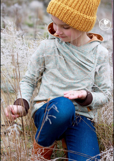 Mini-Käthe Schnittmuster Kinder Hoodie Pullover Gr.80-164