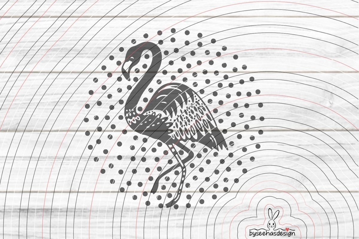 Flamingo Plotterdatei Strassdatei SVG DXF - Bild 2