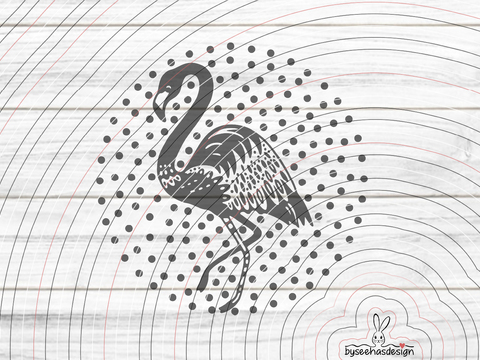 Flamingo Plotterdatei Strassdatei SVG DXF