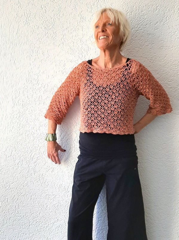 Häkelanleitung Pullover, RVO, für alle Größen + Längen - Bild 3