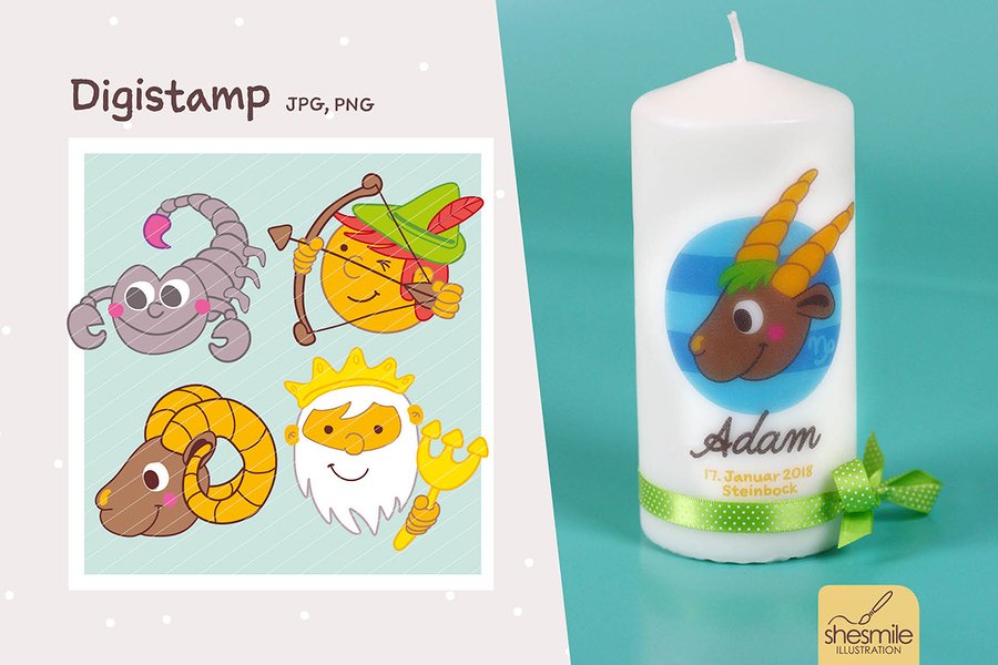 Sternzeichen (Digistamp)