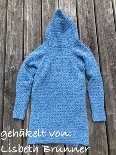 Anleitung: "voll schräge Jacke  mit Kapuze"