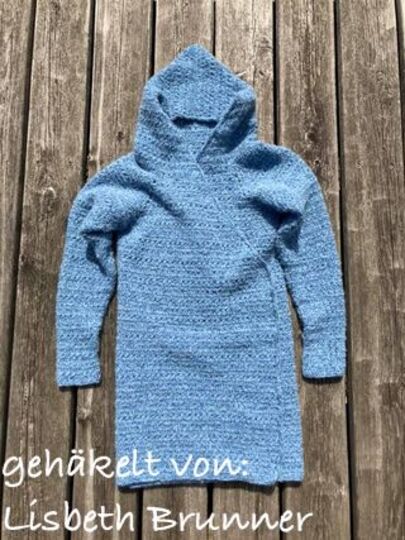 Anleitung: "voll schräge Jacke  mit Kapuze"