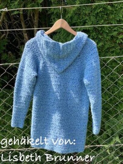 Anleitung: "voll schräge Jacke  mit Kapuze"