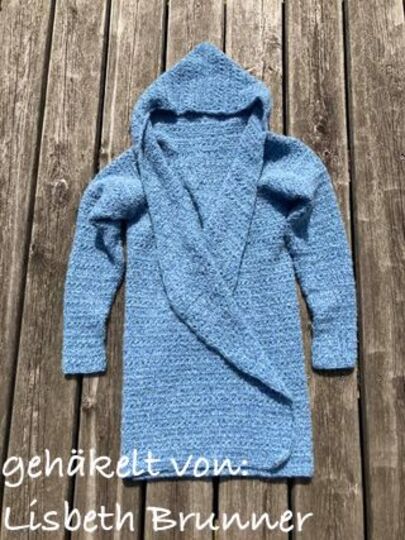 Anleitung: "voll schräge Jacke  mit Kapuze"