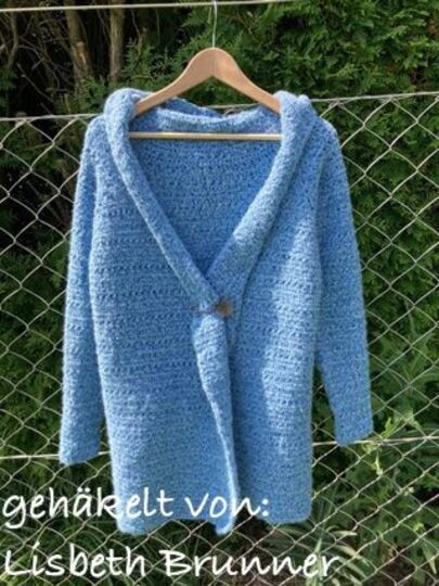 Anleitung: "voll schräge Jacke  mit Kapuze"