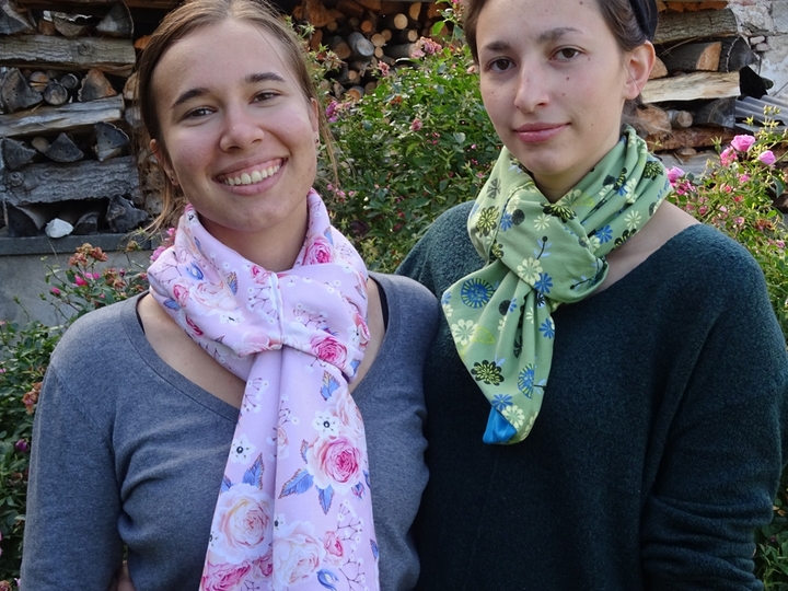 Schal Loop zum stecken nähen mit Schnittmuster E- Book