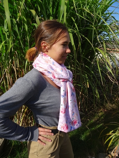 Schal Loop zum stecken nähen mit Schnittmuster E- Book