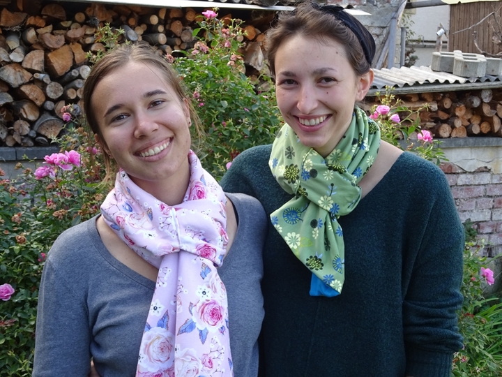 Schal Loop zum stecken nähen mit Schnittmuster E- Book