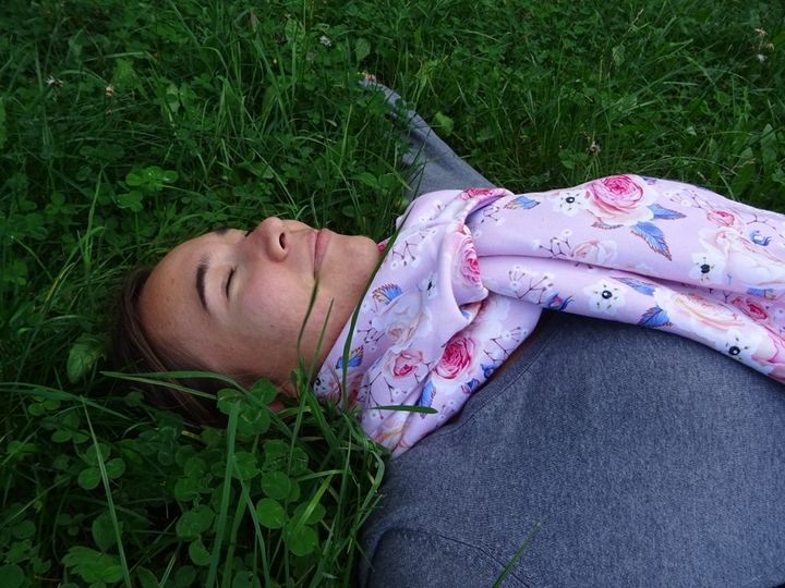 Schal Loop zum stecken nähen mit Schnittmuster E- Book