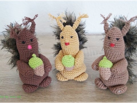 kleines Eichhörnchen Nimmersatt, Häkelanleitung