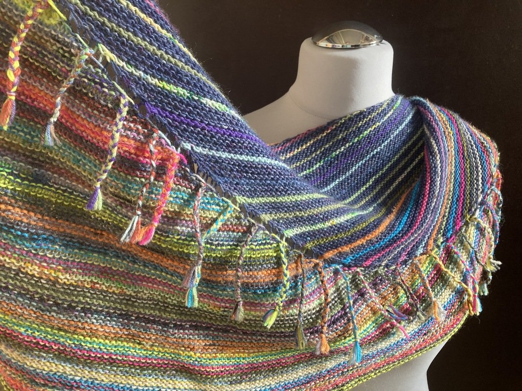 Anleitung Tuch - Es wird immer bunter