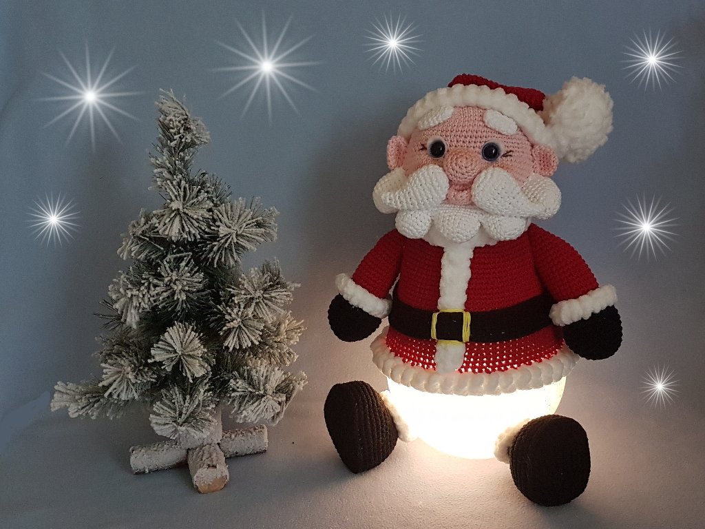 Weihnachtslampe Weihnachtsmann Klausi