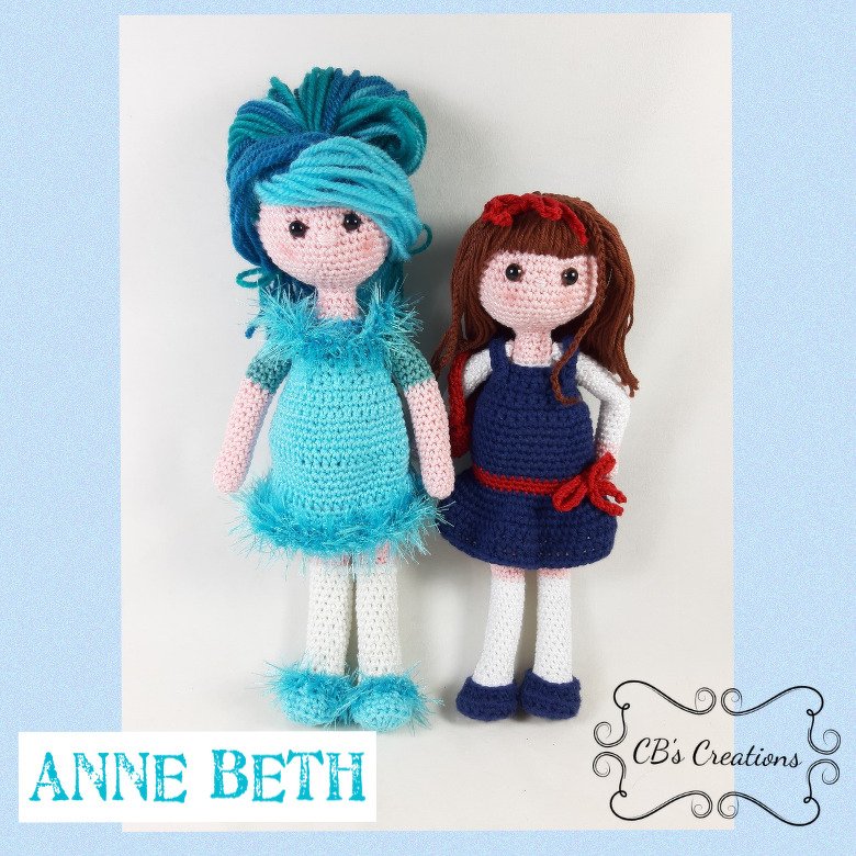 Anne Beth, Amigurumi Crochet Pattern, little girl - Image 2