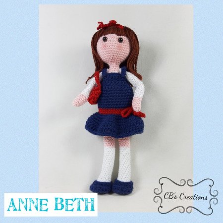 Anne Beth, Amigurumi Crochet Pattern, little girl