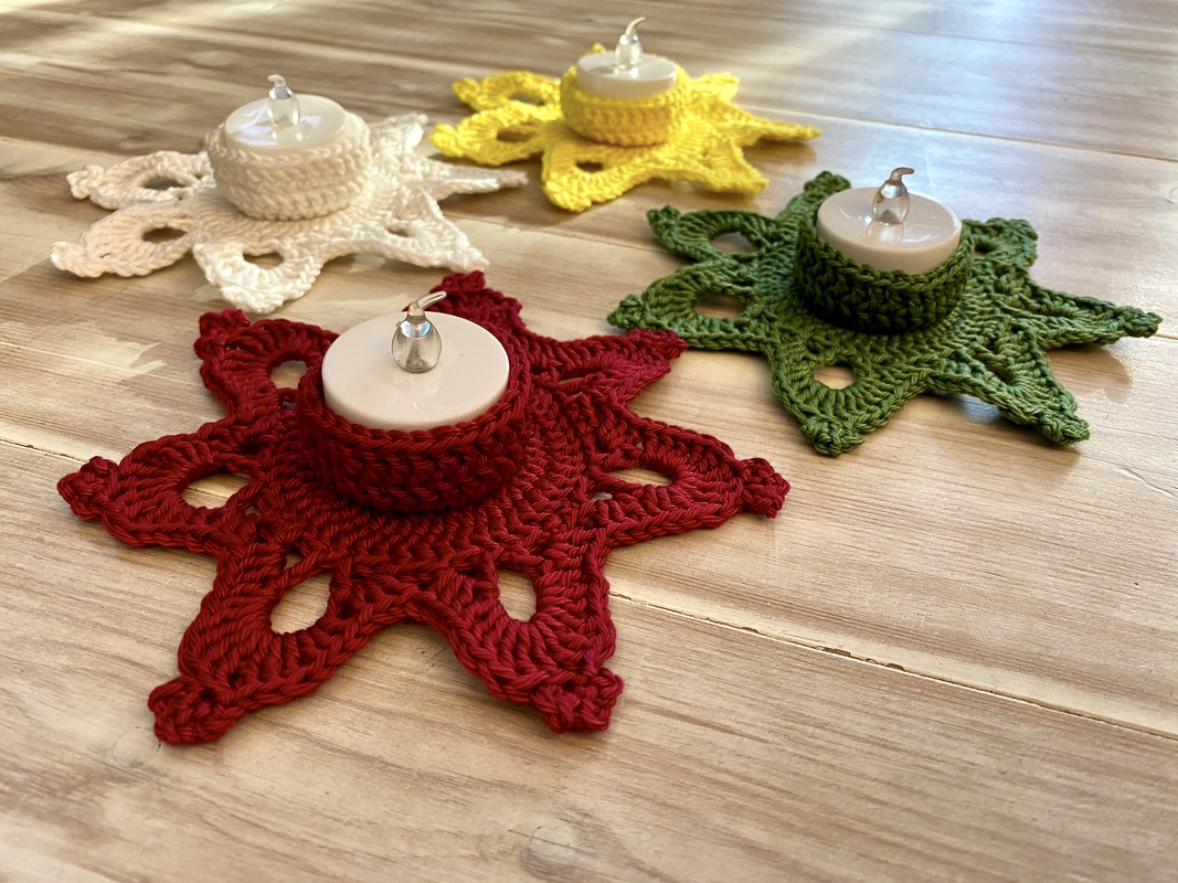 Häkelanleitung für schönen "Stern" Teelichthalter - Bild 2