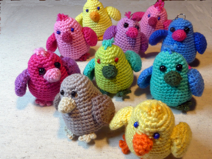 Bunter Vogel - Häkelanleitung