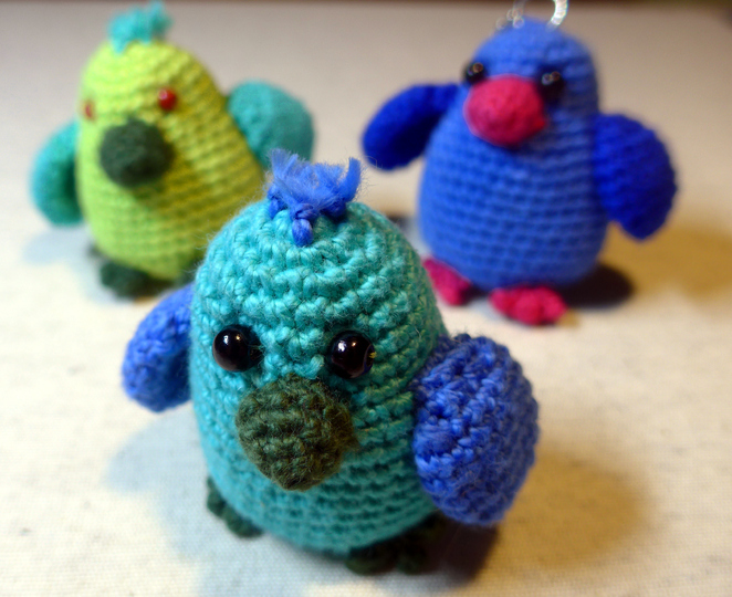 Bunter Vogel - Häkelanleitung