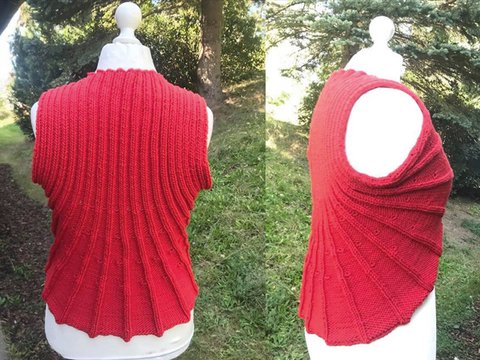 Gestrickte Weste „Muschel“