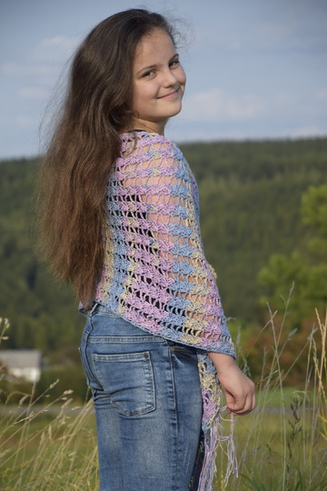 + TIMEA + Easy Poncho für alle Größen häkeln, viele Tragevarianten