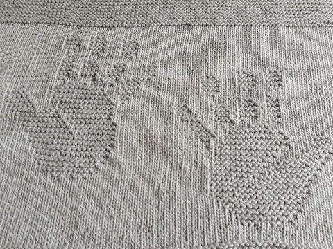 Anleitung Babydecke „Hands up“