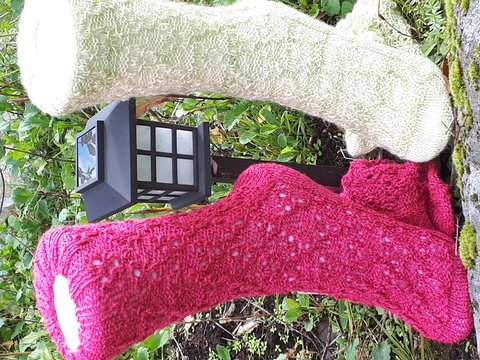 Strickanleitung Socke " Doppeltes Böhnchen"