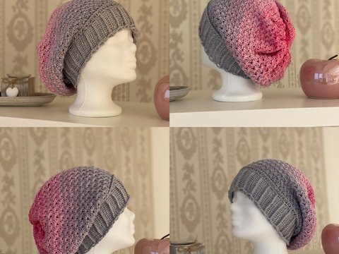 Häkelanleitung Beanie "Glanzgefunkel"