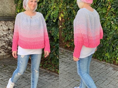 Häkelanleitung Poncho "Glanzgefunkel"