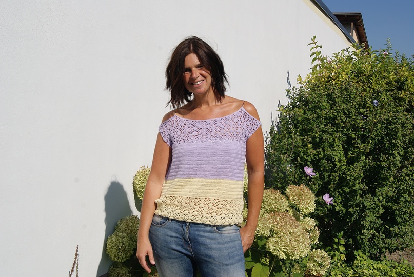 Häkelshirt SUMMERDAYS (Gr. S/M, L/XL, leicht an alle Größen anzupassen)