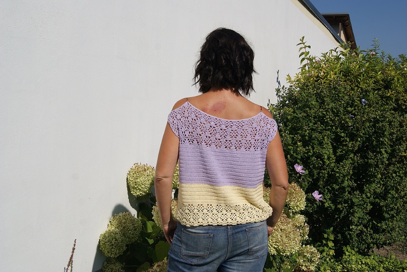 Häkelshirt SUMMERDAYS (Gr. S/M, L/XL, leicht an alle Größen anzupassen)