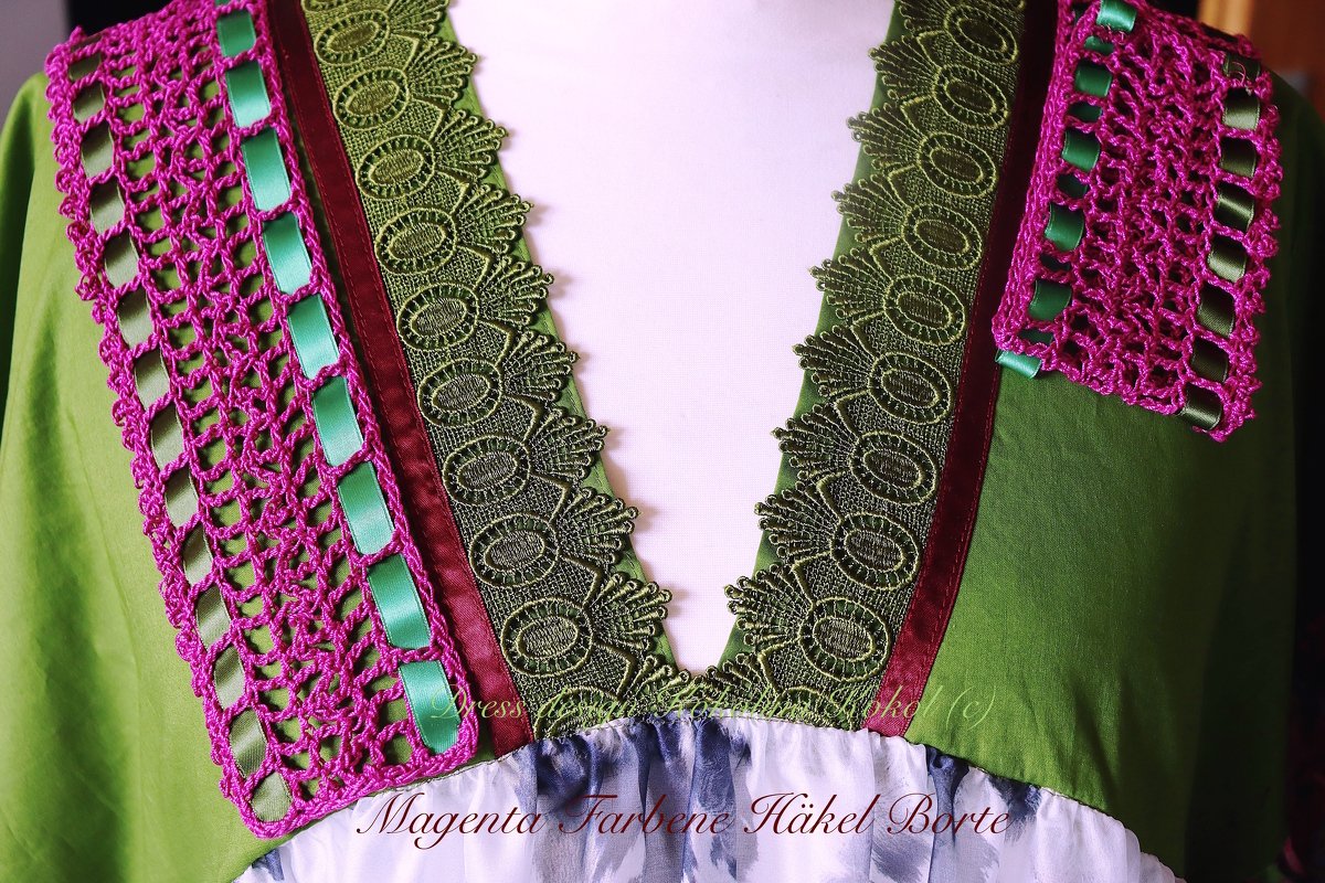 Anleitung Häkel Borte via flower power Maxi dress