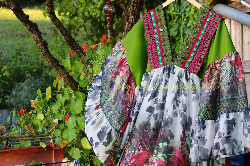 Anleitung Häkel Borte via flower power Maxi dress