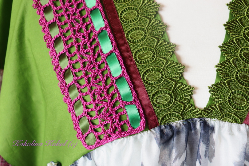 Anleitung Häkel Borte via flower power Maxi dress