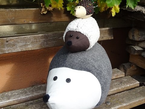 Igel Kuscheltier nähen mit Schnittmuster E- Book