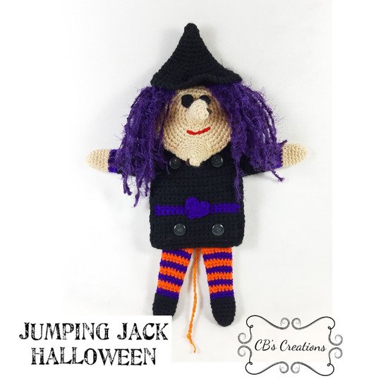 Jumping Jack Halloween Häkelanleitung