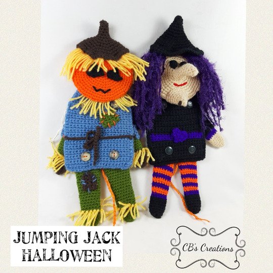 Jumping Jack Halloween Häkelanleitung