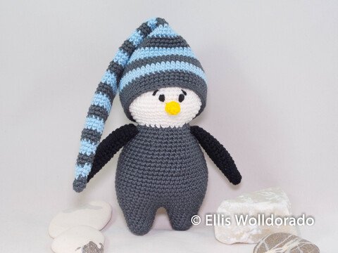 Pinguinbaby Lino, Amigurumi, Häkelanleitung