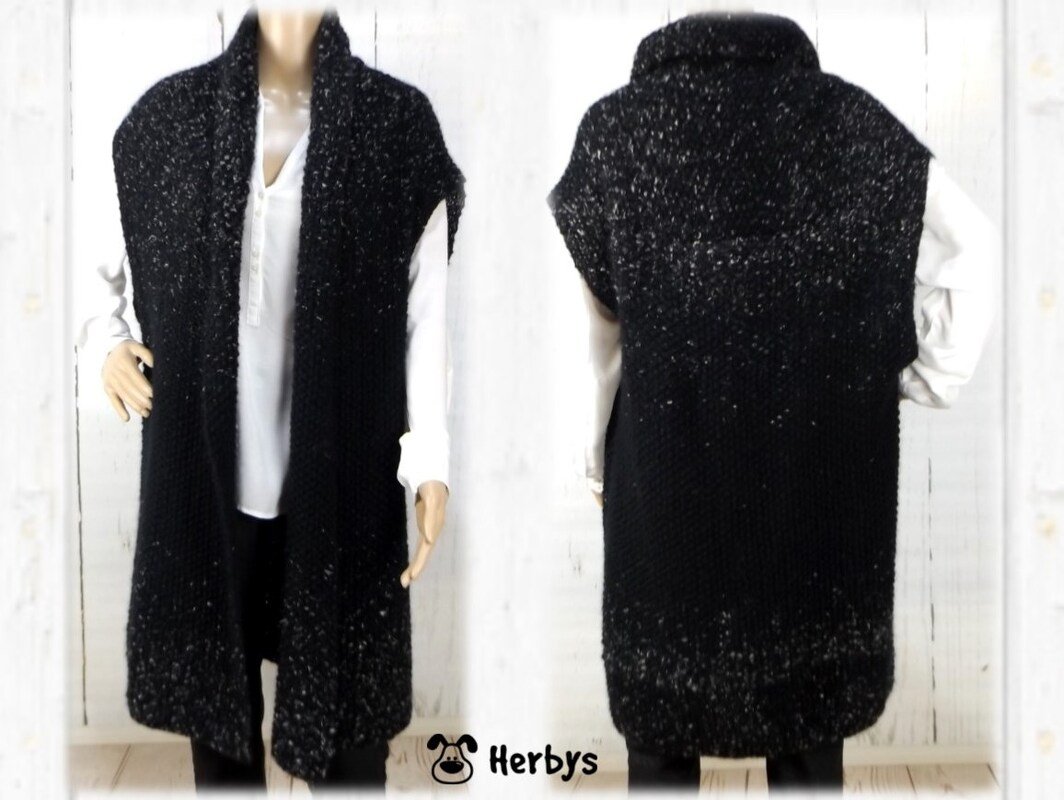 Strickanleitung Schalweste "Raindrops"