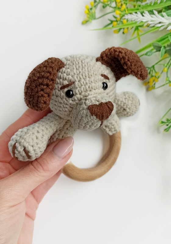 Crochet dog baby rattle pattern - Image 3