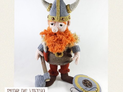 Pedr der Wikinger, Amigurumi Häkelanleitung