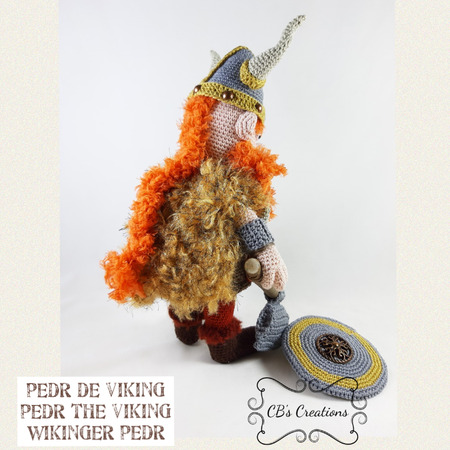 Pedr the Viking, Amigurumi Crochet Pattern