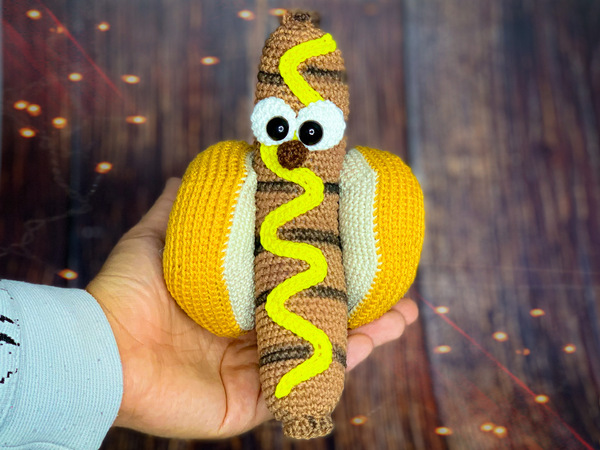 Funny Sausage - Hot Dog - crochet patterns