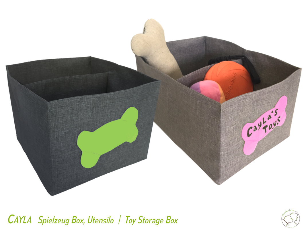 CAYLA Storage Box, lined, in 2 sizes with 2 compartments, sewing pattern
